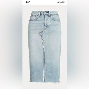 Ralph Lauren long Jean pencil skirt